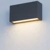 Applique Da Parete-Linea Light applique led 10w 3000k box w2 cemento bi emissione