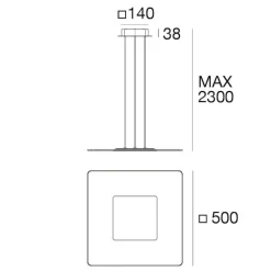 Lampadari Moderni-Linea Light aruba lampadario moderno bianco led 38w 3000k