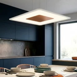 Lampadari Moderni-Linea Light aruba lampadario moderno led 3000k rame