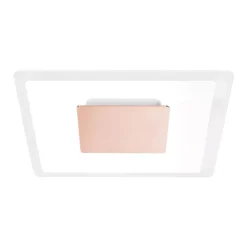 Plafoniere Moderne-Linea Light aruba s plafoniera camera da letto led 3000k rame