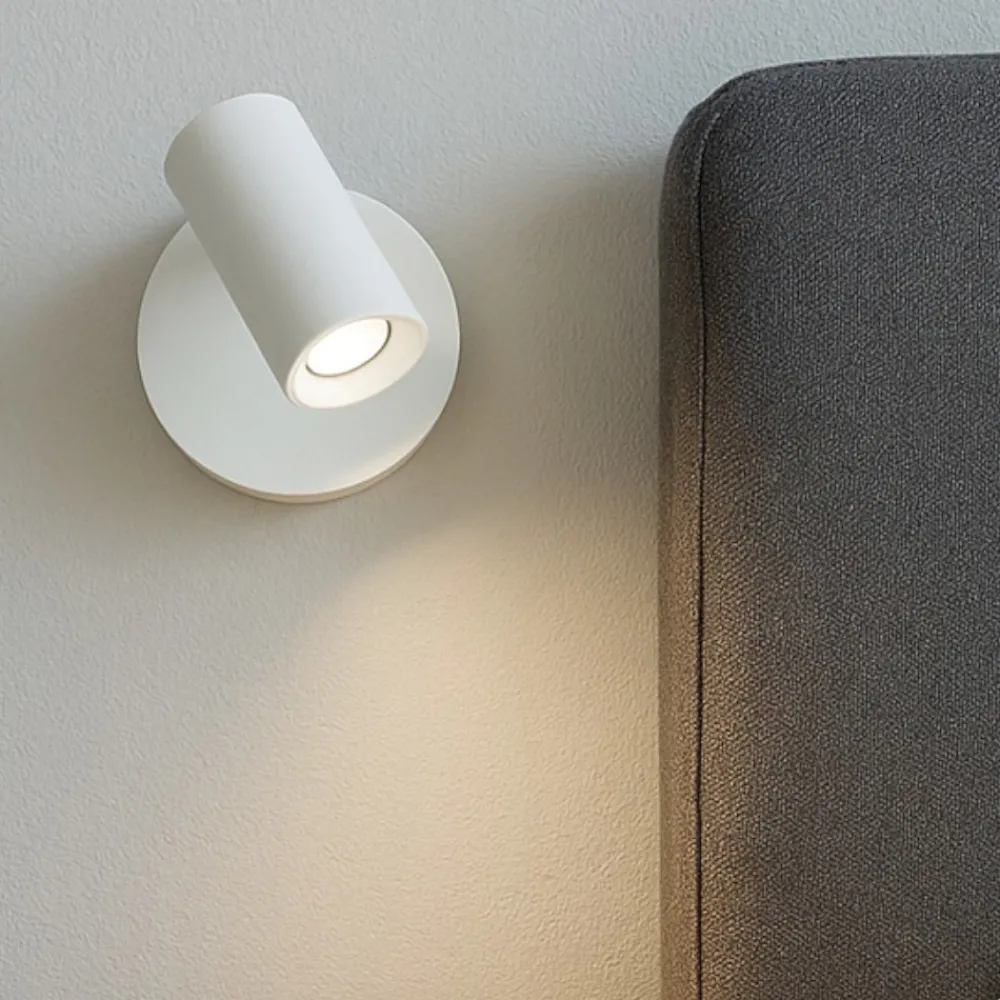 Applique Camera Da Letto-Linea Light bart w applique bianco led 5w 3000k con interruttore