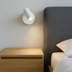 Applique Camera Da Letto-Linea Light bart w applique bianco led 5w 3000k con interruttore