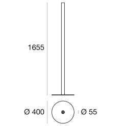 Lampade Da Terra-Linea Light birba fl lampada da terra bianca h165cm