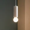 Lampade A Sospensione-Linea Light birba lampada a sospensione e27 bianca cilindrica