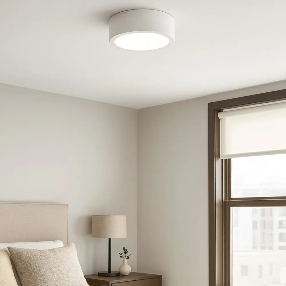 Plafoniere Moderne-Linea Light box sr plafoniera led 17w 3000k bianca
