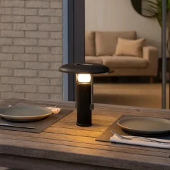 Lampade Da Tavolino Esterno-Linea Light camping lampada da tavolino da esterno nera led