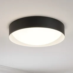 Plafoniere Moderne-Linea Light crew 2 plafoniera led 22w 3000k bianco nero