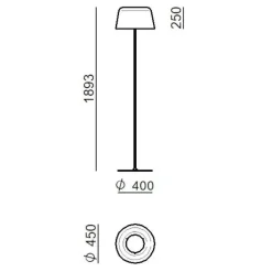 Lampade Da Terra-Linea Light delfi lampada da terra led 2700k metallo pesca