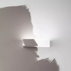 Applique Da Parete-Linea Light gypsum w1 applique in gesso led 4000k verniciabile