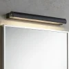 Applique Da Bagno-Linea Light halpipe 2 applique bagno led 3000k nera ip44