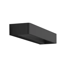 Applique Da Parete-Linea Light metal applique led 11w 3000k nero moderna