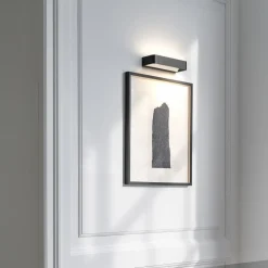 Applique Da Parete-Linea Light metal applique led 11w 3000k nero moderna
