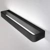 Applique Da Parete-Linea Light metal applique led 20w 3000k nero moderna