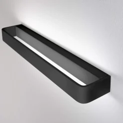 Applique Da Parete-Linea Light metal applique led 20w 3000k nero moderna