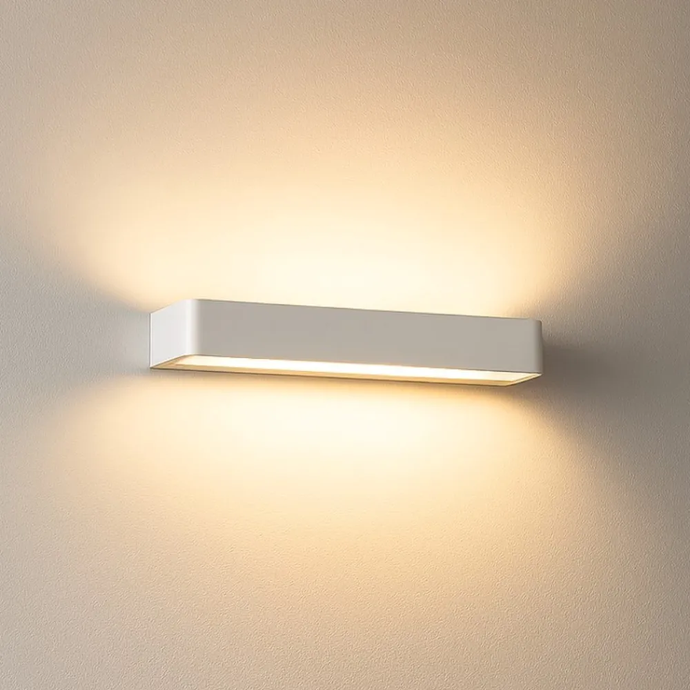 Applique Da Parete-Linea Light metal applique led 20w 3000k bianco moderna