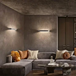 Applique Da Parete-Linea Light metal applique led 20w 3000k bianco moderna