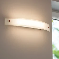 Applique Da Parete-Linea Light mille w1 applique led 30w 3000k in vetro