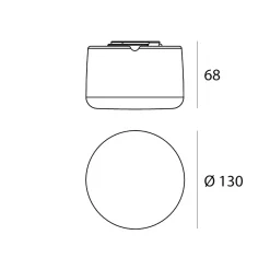 Applique Da Esterno-Linea Light miniwhite r applique da esterno led rotonda bianca led 4w 3000k ip65