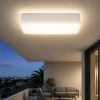 Plafoniere Da Esterno-Linea Light mywhite plafoniera per esterno rettangolare led 11w 3000k ip65