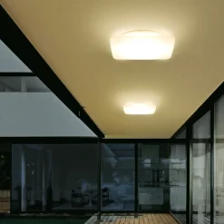 Plafoniere Da Esterno-Linea Light mywhite q plafoniera da esterno led 16w 3000k quadrata bianca ip65