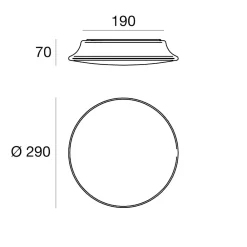 Plafoniere Da Esterno-Linea Light mywhite r plafoniera da esterno led 10w 3000k rotonda bianca ip65