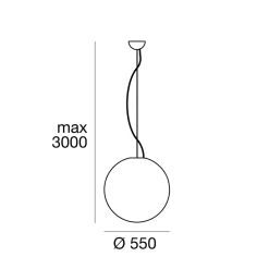 Lampadari Moderni-Linea Light oh!s65 lampadario led 18w 3000k