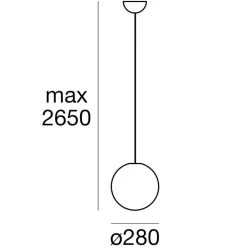 Lampade A Sospensione-Linea Light oh! s65 lampada sfera a sospensione 7w 3000k