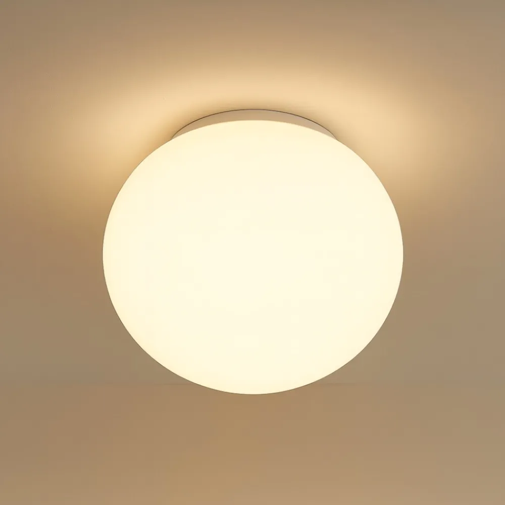 Plafoniere Da Esterno-Linea Light oh! smash s65 plafoniera led da esterno sfera bianca led 7w 3000k ip65