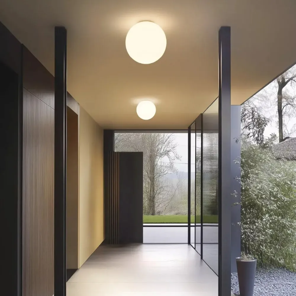 Plafoniere Da Esterno-Linea Light oh! smash s65 plafoniera led da esterno sfera bianca led 7w 3000k ip65