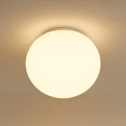 Plafoniere Da Esterno-Linea Light oh! s65 plafoniera da esterno moderna sfera bianca ip65