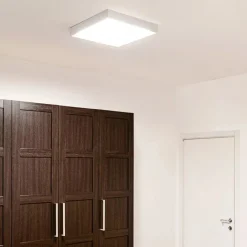 Plafoniere Moderne-Linea Light plafoniera led box sq bianca 31w 3000k