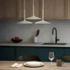 Lampadari Cucina-Linea Light poe lampadario da cucina bianca led 19w 3000k