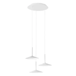 Lampadari Cucina-Linea Light poe lampadario da cucina bianca led 19w 3000k