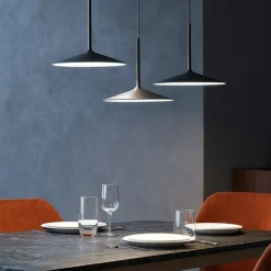 Lampadari Moderni-Linea Light poe nero lampadario moderno led 19w 3000k