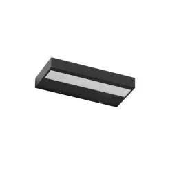 Applique Da Parete-Linea Light regolo applique doppio led 3000k nero 38w