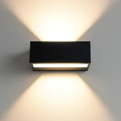 Applique Da Parete-Linea Light regolo v2 applique nera led 3000k