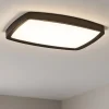 Plafoniere Moderne-Linea Light reiki plafoniera moderna nera led 42w 3000k quadrata