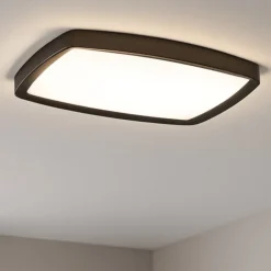 Plafoniere Moderne-Linea Light reiki plafoniera moderna nera led 42w 3000k quadrata