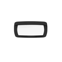 Plafoniere Moderne-Linea Light reiki plafoniera quadrata nera led 3000k ip40