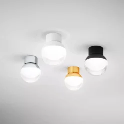 Plafoniere Moderne-Linea Light rossini plafoniera led 3000k da soffitto bianco