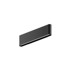 Applique Da Parete-Linea Light satori applique led 3000k nero sottile 30 cm