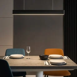 Lampadari Moderni-Linea Light satori lampadario moderno led 3000k nero