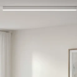 Plafoniere Moderne-Linea Light satori plafoniera led 3000k bianco 114 cm