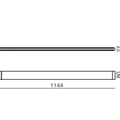 Plafoniere Moderne-Linea Light satori plafoniera led 3000k bianco 114 cm