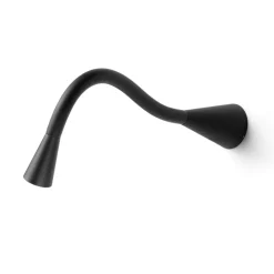 Applique Camera Da Letto-Linea Light snake w1 nero led 1,5w 3000k applique da comodino