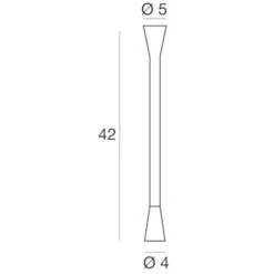Applique Camera Da Letto-Linea Light snake w1 nero led 1,5w 3000k applique da comodino