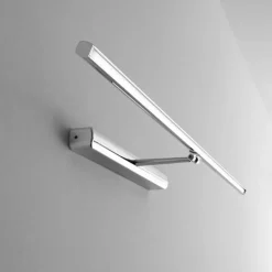 Applique Da Bagno-Linea Light straight applique per specchio bagno cromo 82cm led ip40