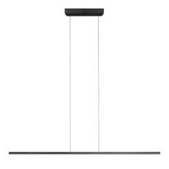 Lampadari Moderni-Linea Light straight lampadario moderno led 2700k nero 152cm