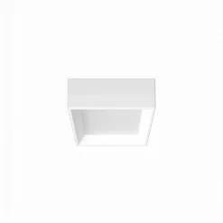 Plafoniere Moderne-Linea Light tara mini plafoniera bianca led 3000k quadrata
