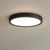Plafoniere Moderne-Linea Light tara plafoniera led 3000k nera 50cm ip40